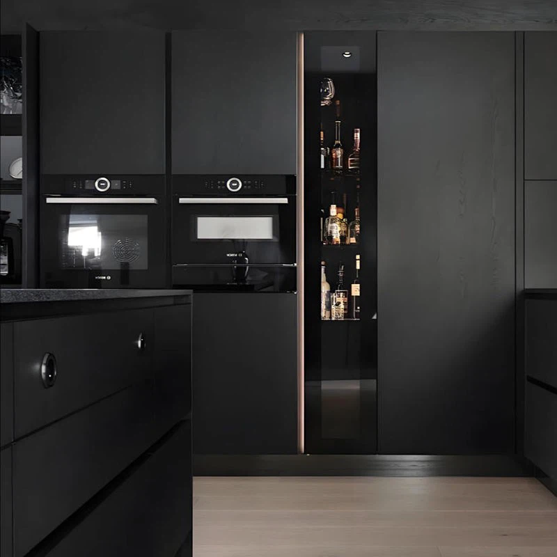 dark wood grain kitchen cabinets (3)