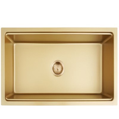 Zlaté umývadlá v kuchyni