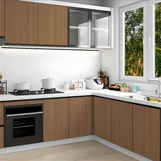 Vodorovné skrinky na zrna dreva